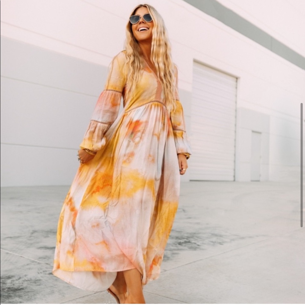 Anthropologie Bl-nk Celestine tie dye maxi
dress new blank London - Picture 1 of 10